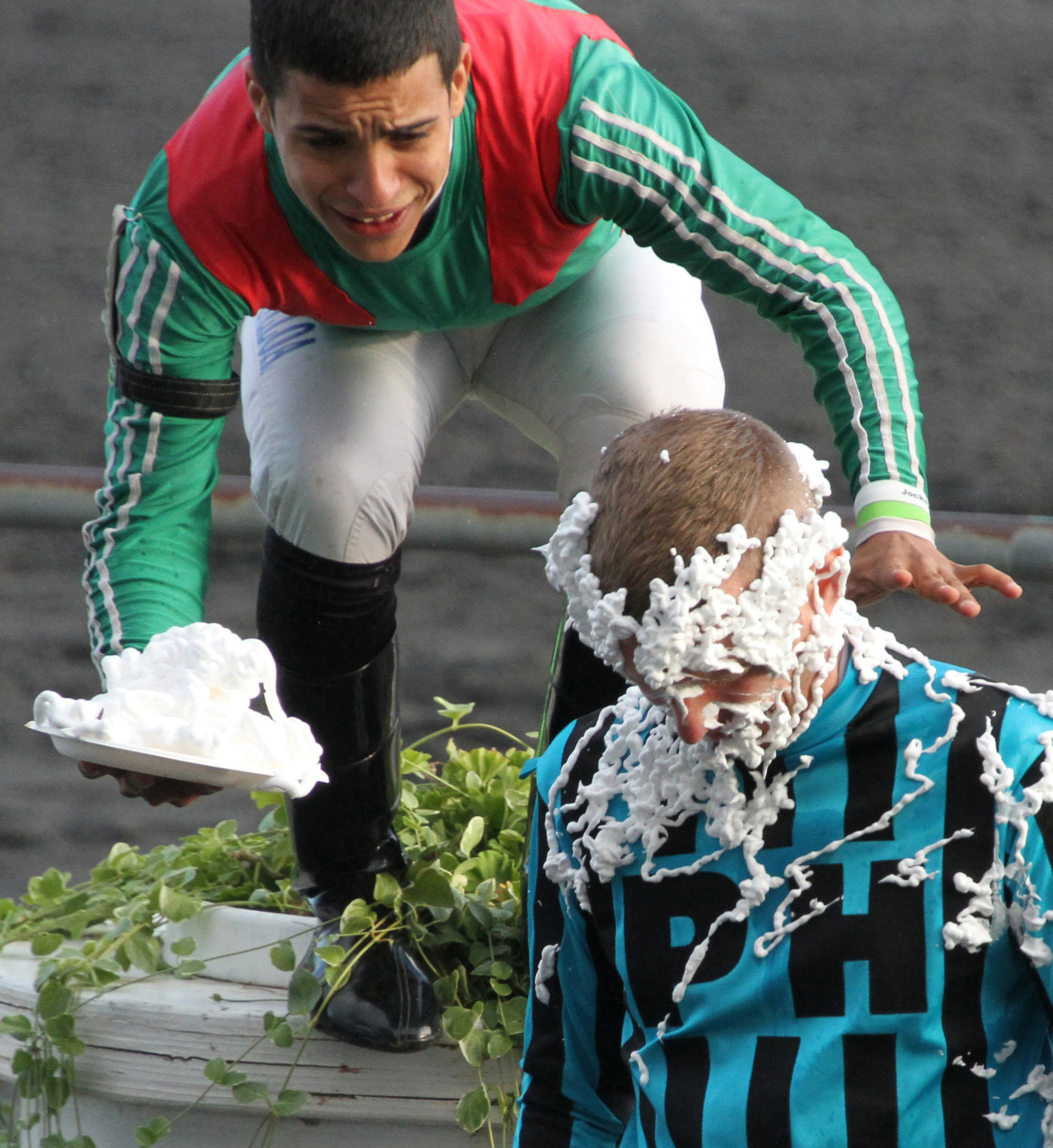 "A Sticky Send-Off" (Arlington Park, Arlington Heights, IL - September 25, 2021), photograph by Greta L. Polites