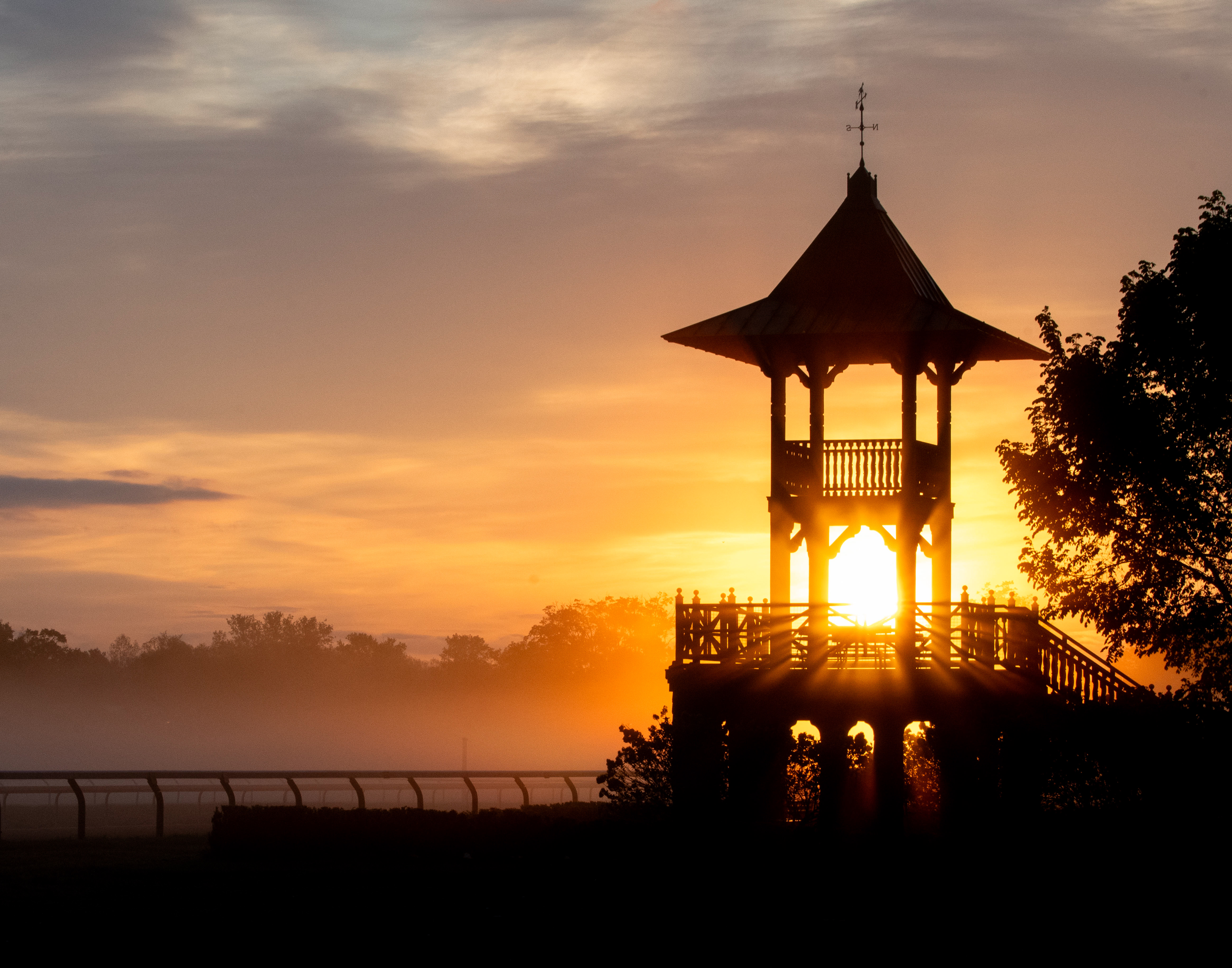 "Sunrise Over the Oklahoma" by Mary Eddy