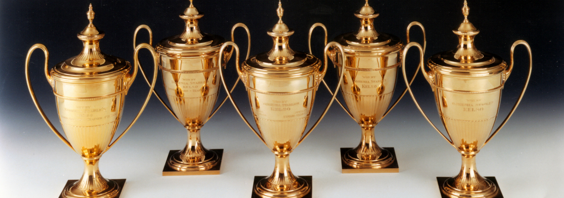 Jockey Club Gold Cup trophies, won by Kelso