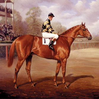 Man o’ War as a Two-year-old by Franklin Brooke Voss, Oil on canvas, 1919