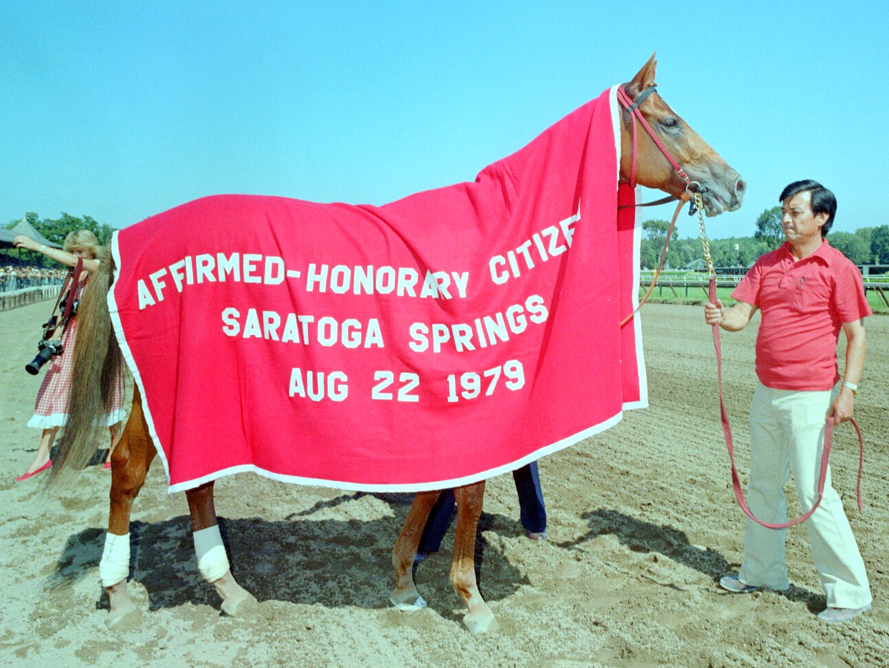 Affirmed at Saratoga Race Course (NYRA/Museum Collection)