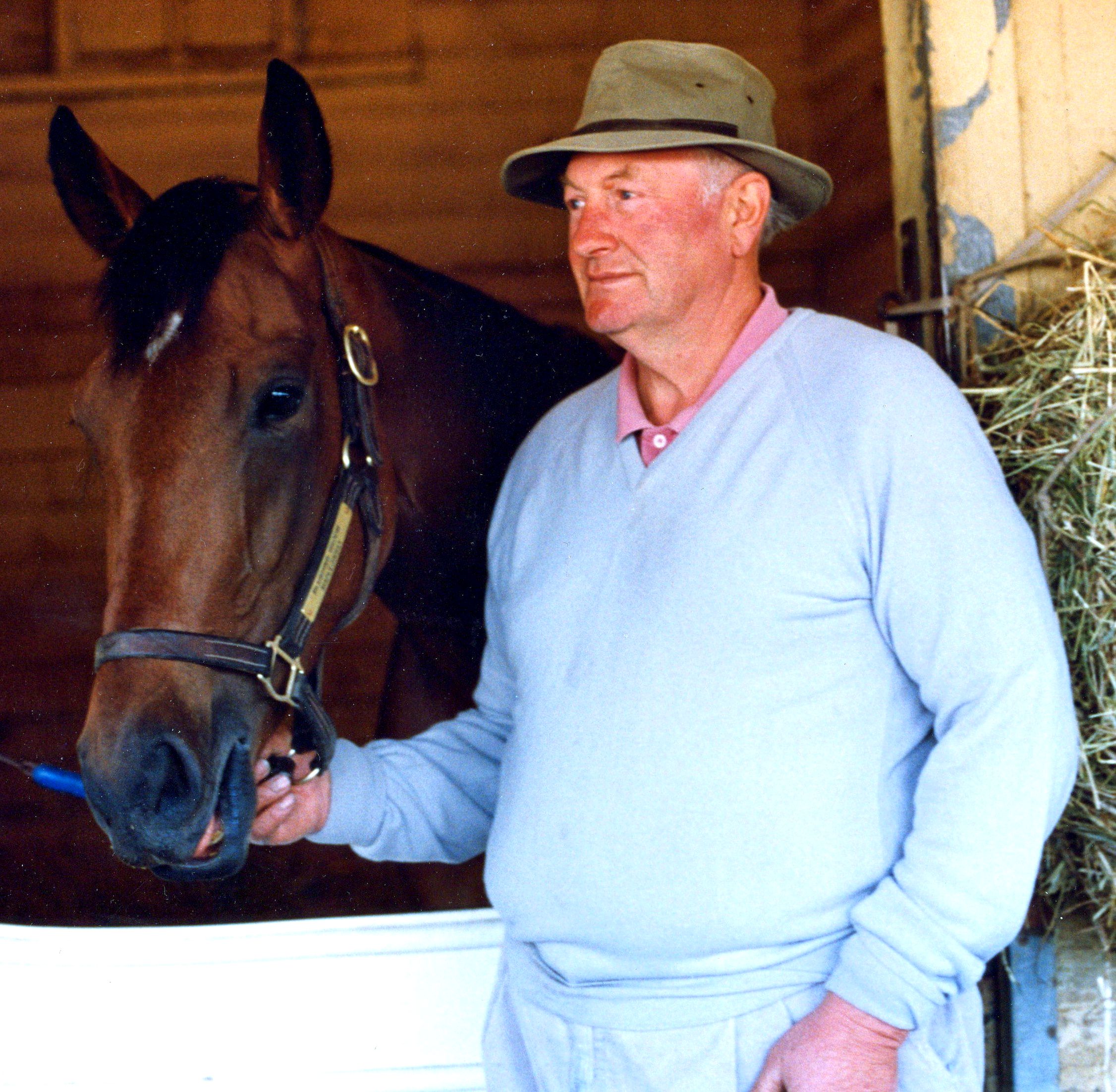 Sky Beauty and trainer Allen Jerkens (Barbara Ann Giove Coletta/Museum Collection)