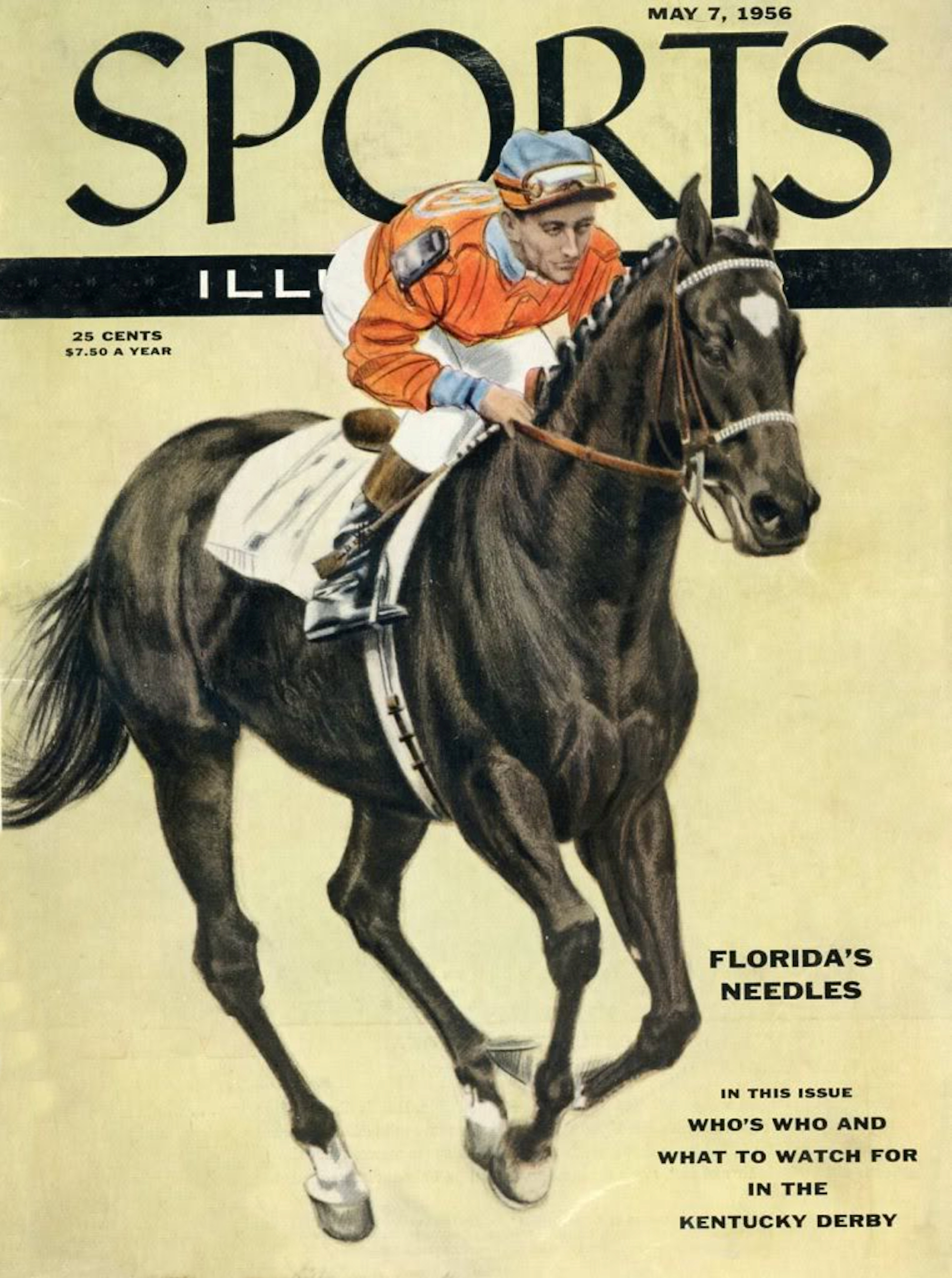 Needles with Dave Erb up on the cover of "Sports Illustrated" in 1956 (Sports Illustrated)