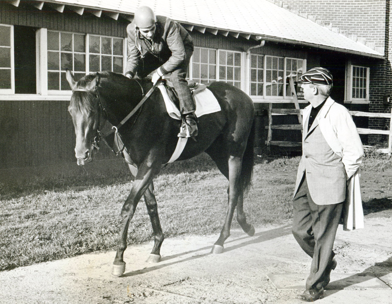 Dr. Fager and trainer John Nerud in 1966 (Museum Collection)