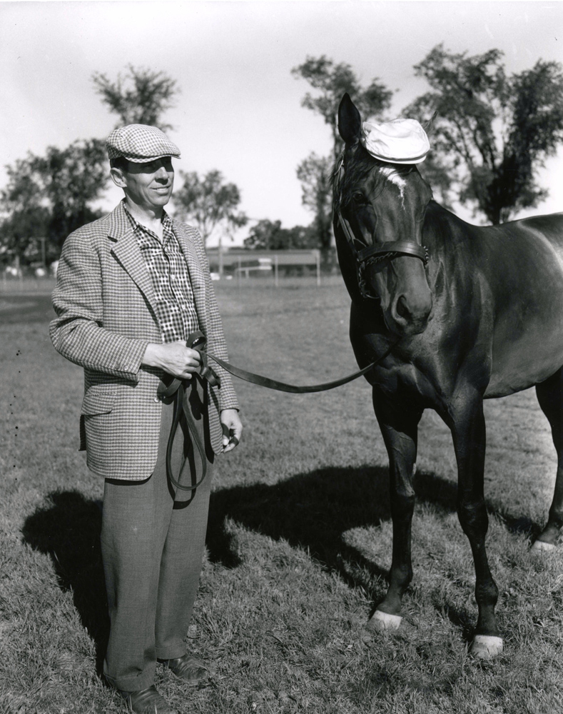 Trainer John Nerud and Gallant Man at Saratoga, August 1958 (Keeneland Library Morgan Collection/Museum Collection)