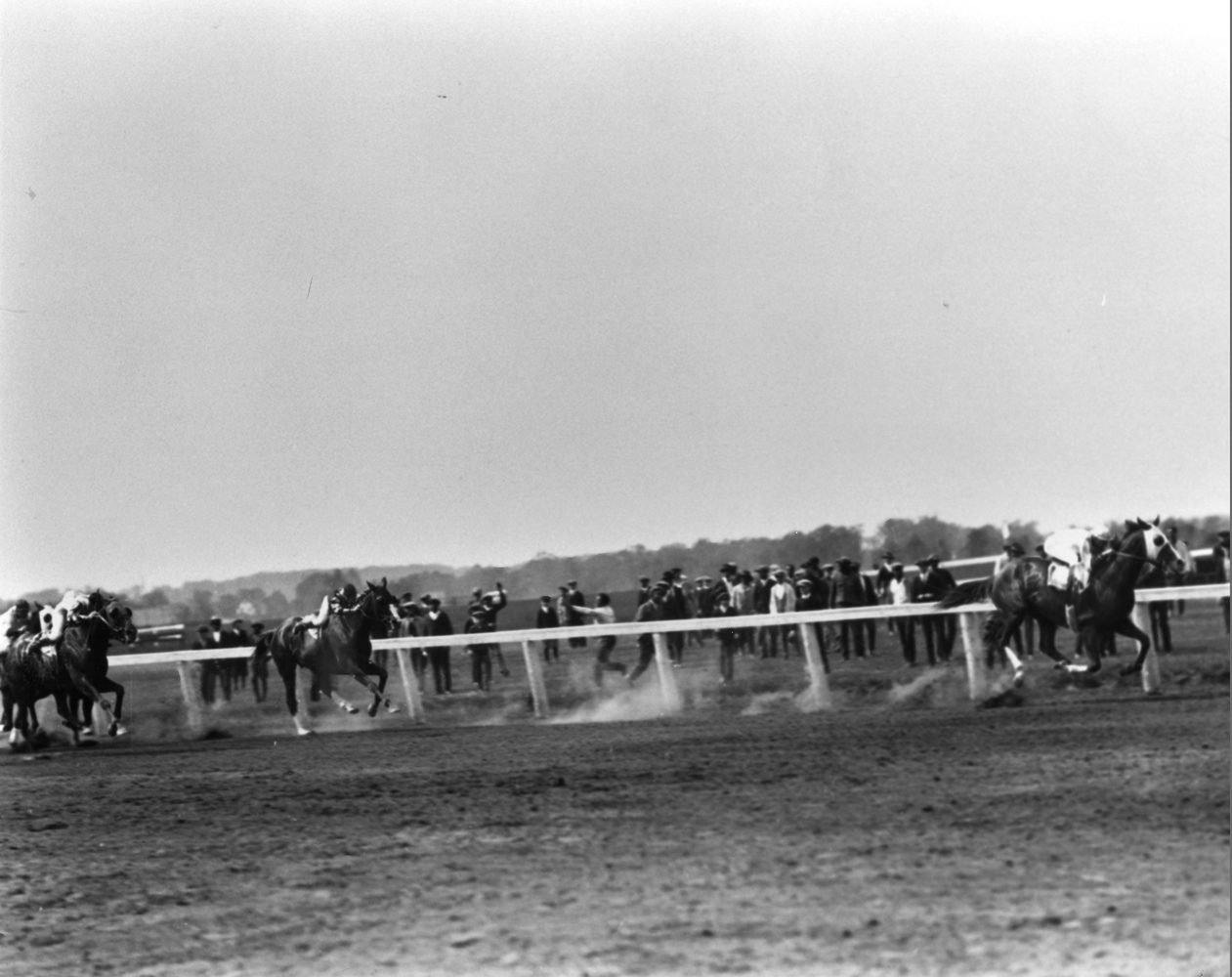 Grey Lag (Earl Sande up) winning the 1923 Metropolitan Handicap at Belmont Park (Keeneland Library Cook Collection/Museum Collection)