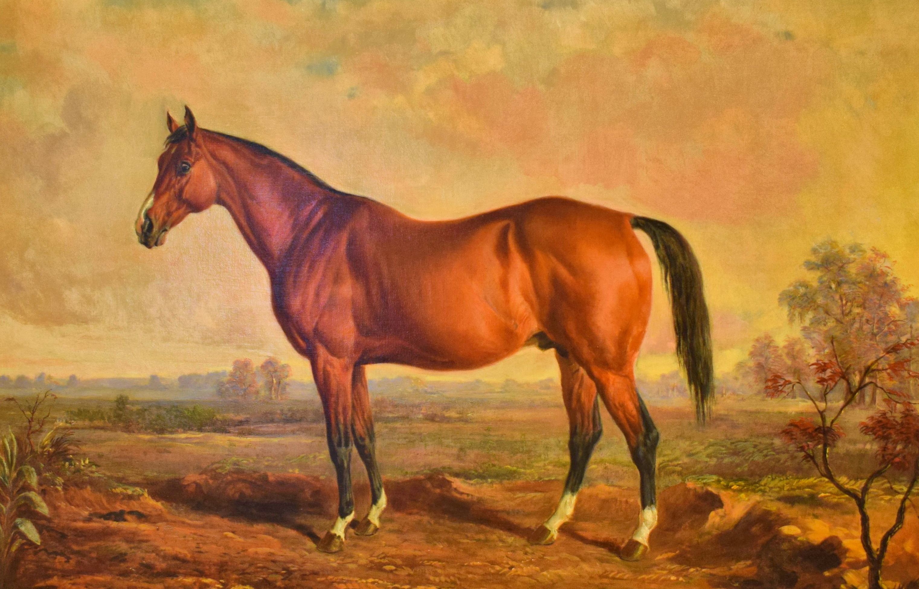 An 1870 oil on canvas portrait of Lexington by Edward Troye (Museum Collection)