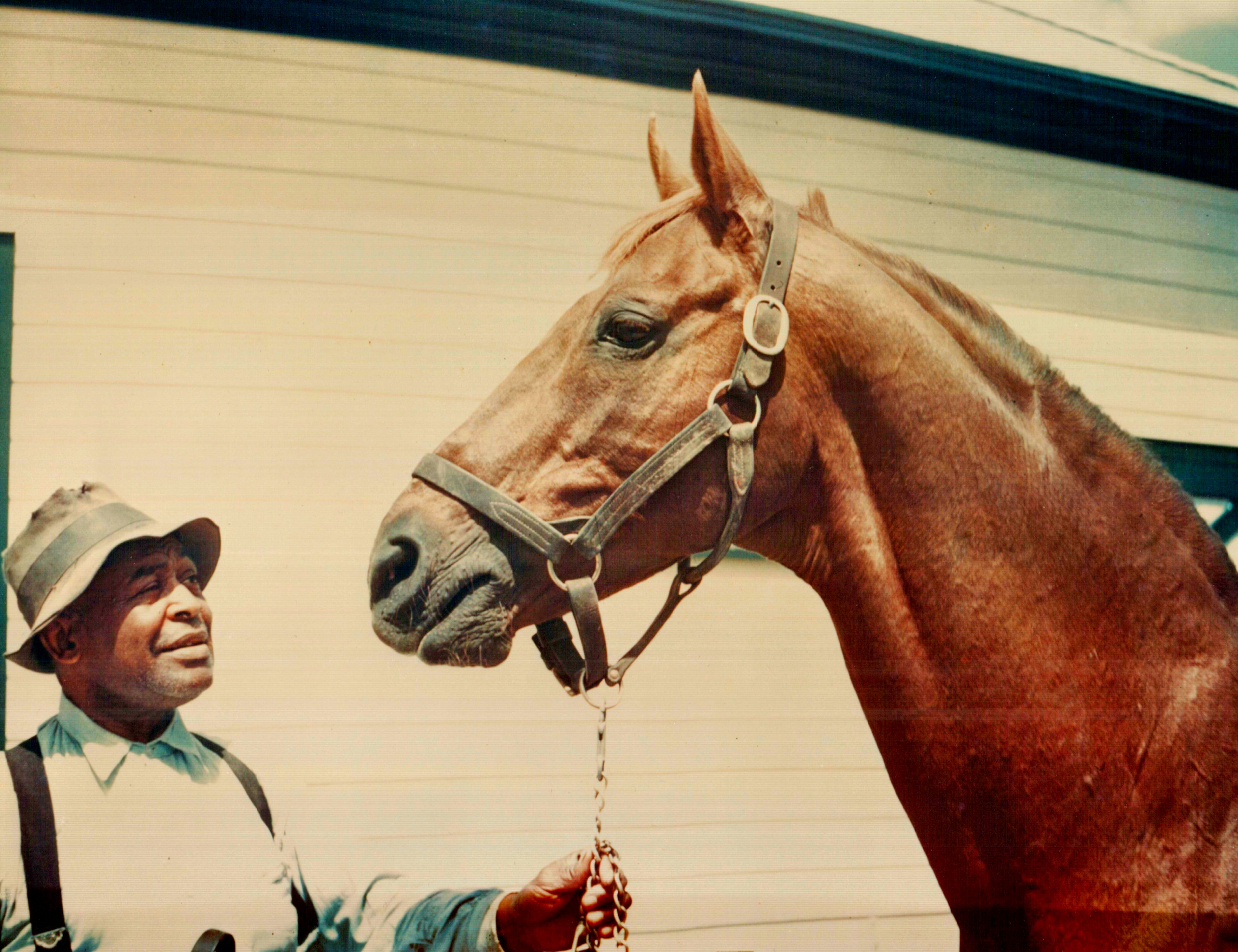 Man o' War and Will Harbut (Museum Collection)