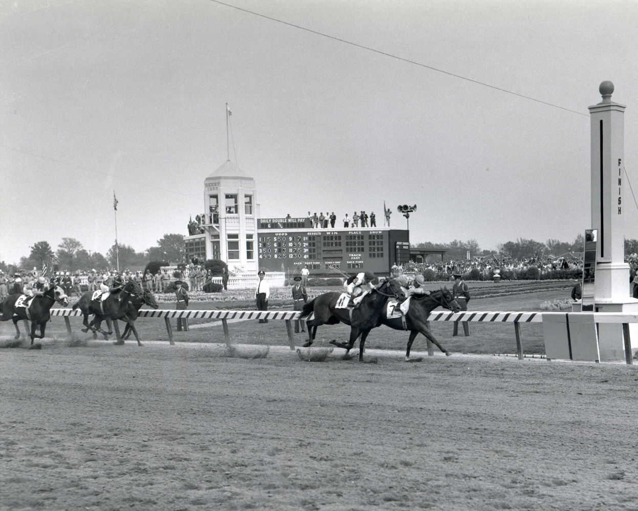 Northern Dancer (Bill Hartack up) winning the 1964 Kentucky Derby (Churchill Downs Inc./Kinetic Corp. /Museum Collection)