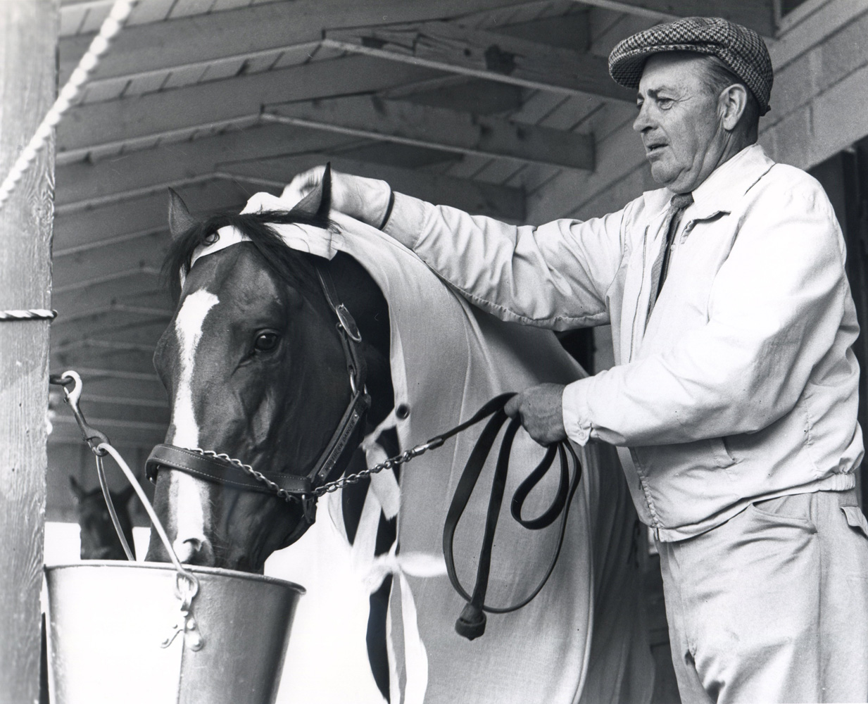 Northern Dancer with Horatio Luro at Woodbine, 1964 (Michael Burns/Museum Collection)
