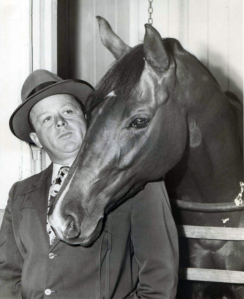 Two Lea with trainer H. A. "Jimmy" Jones (Museum Collection)