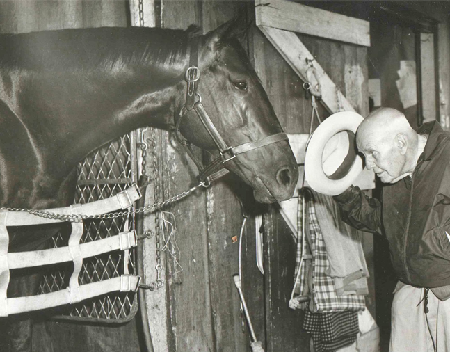 Bold Ruler and James "Sunny Jim" Fitzsimmons (Museum Collection)