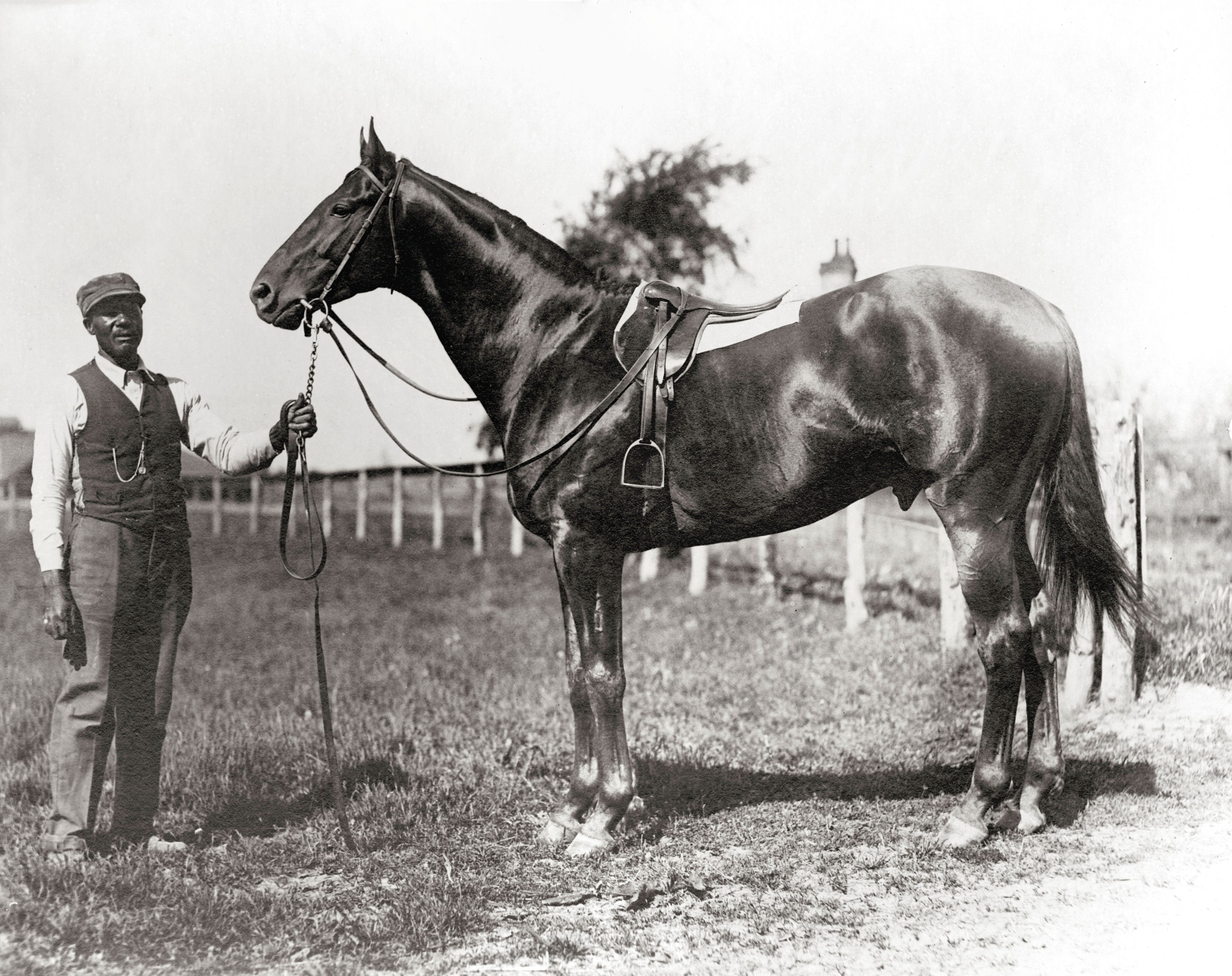 Man o' War and John Buckner (Keeneland Library Cook Collection)