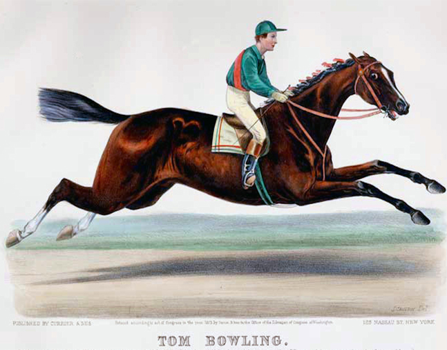 1873 Currier & Ives print of Tom Bowling