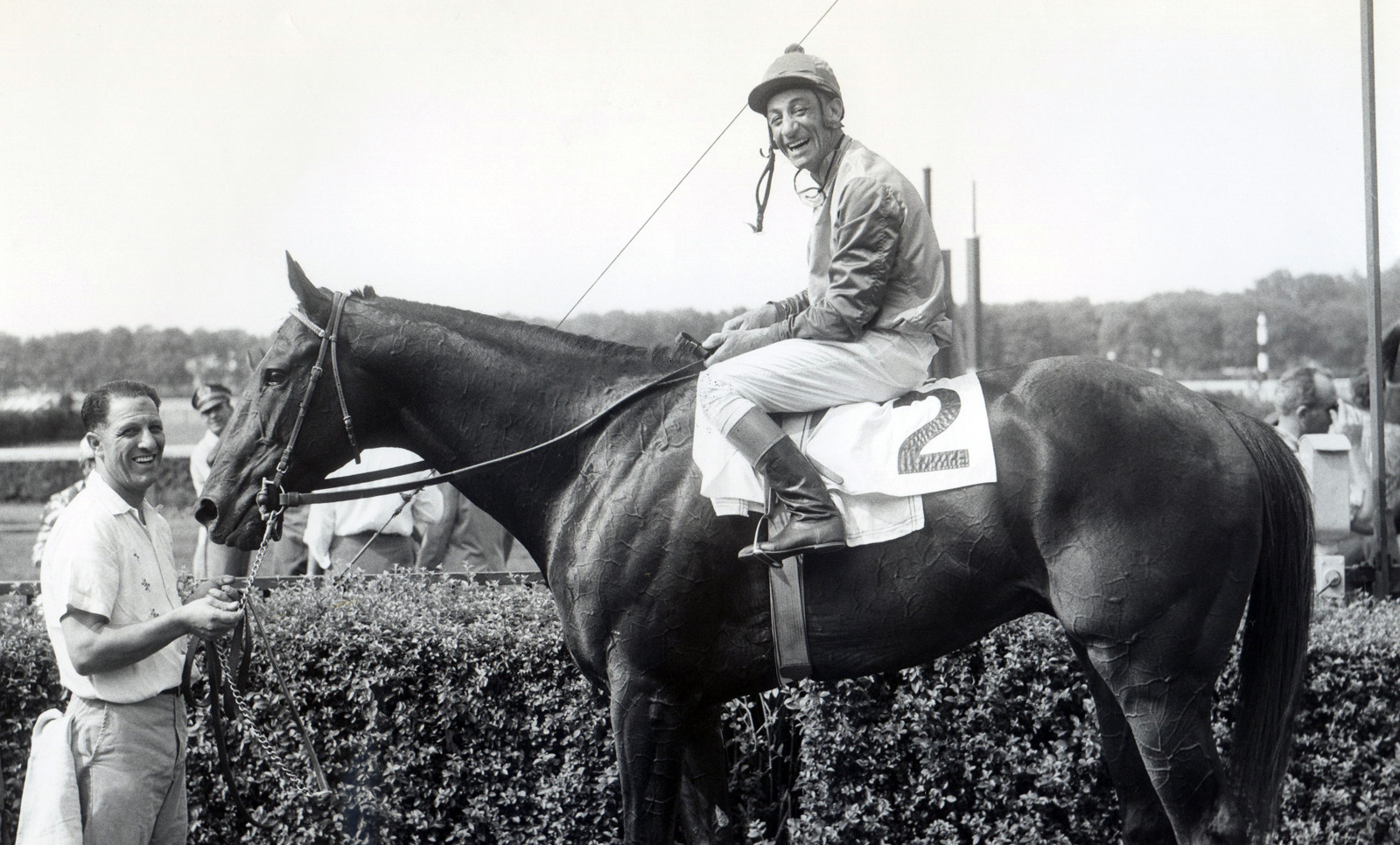 Eddie Arcaro and Bold Ruler in 1958 (Bert and Richard Morgan/Museum Collection)
