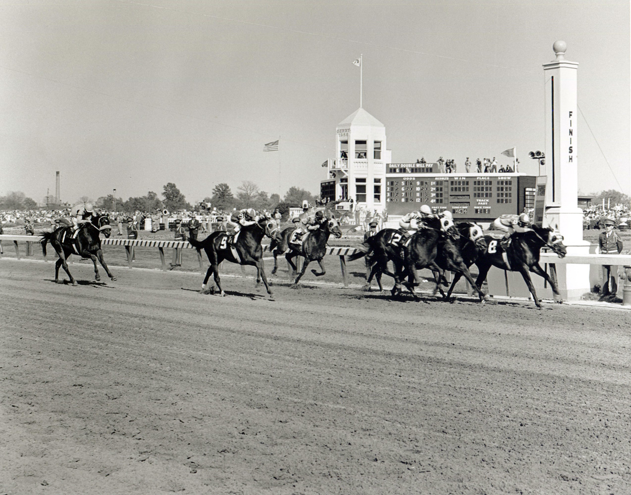 Don Brumfield and Kauai King winning the 1966 Kentucky Derby at Churchill Downs (Churchill Downs Inc./Kinetic Corp. /Museum Collection)