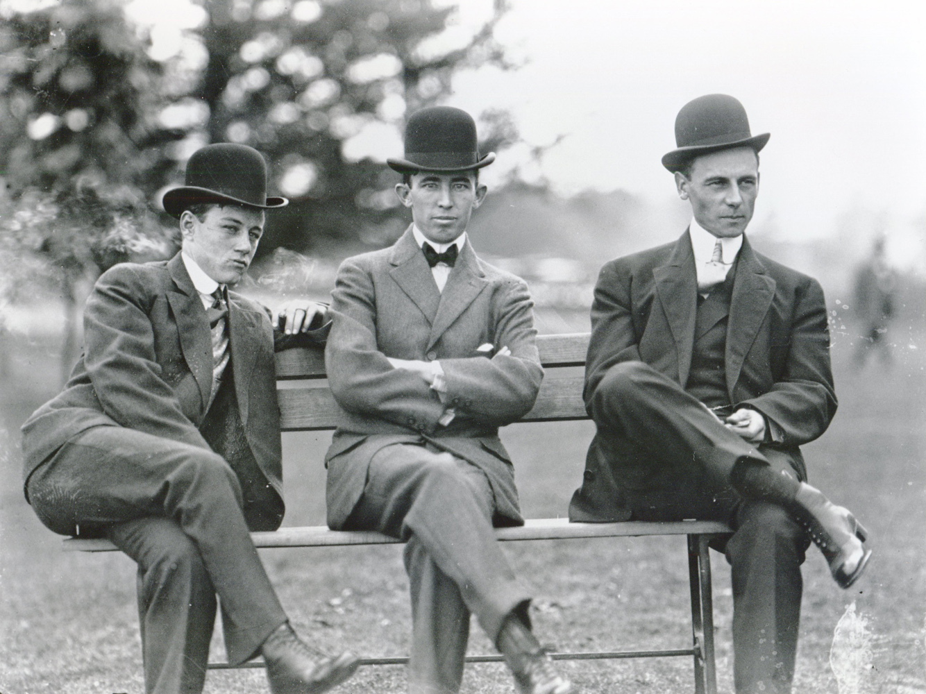 Frank O'Neill, Tommy Burns, and Willie Shaw (from left to right) (Keeneland Library Cook Collection/Museum Collection)