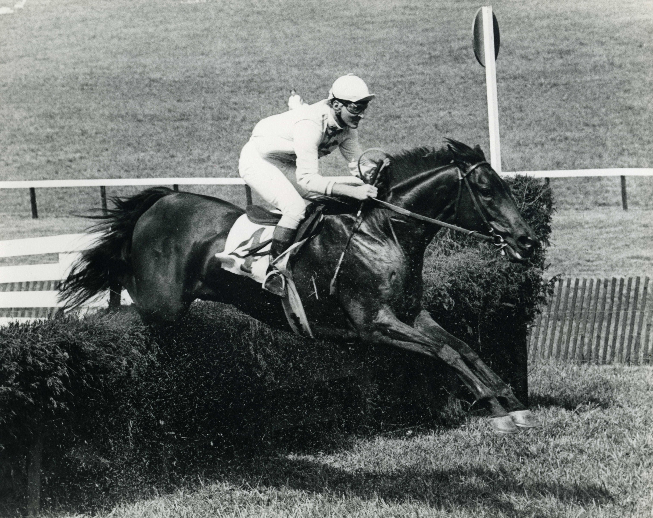 Jerry Fishback aboard Leaping Frog in the Albemarle at Foxfield, September 1978 (Douglas Lees/Museum Collection)