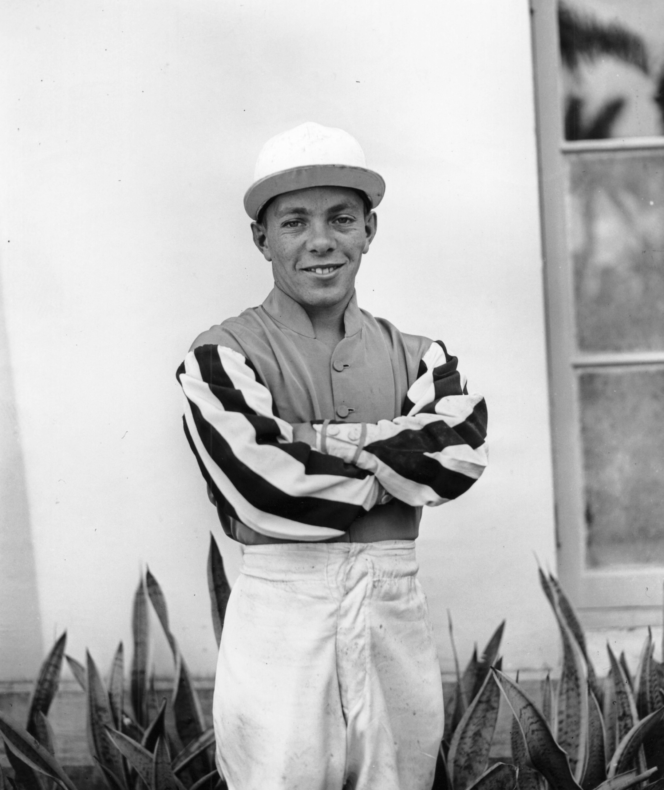 Conn McCreary at Hialeah Park, February 1941 (Keeneland Library Morgan Collection/Museum Collection)