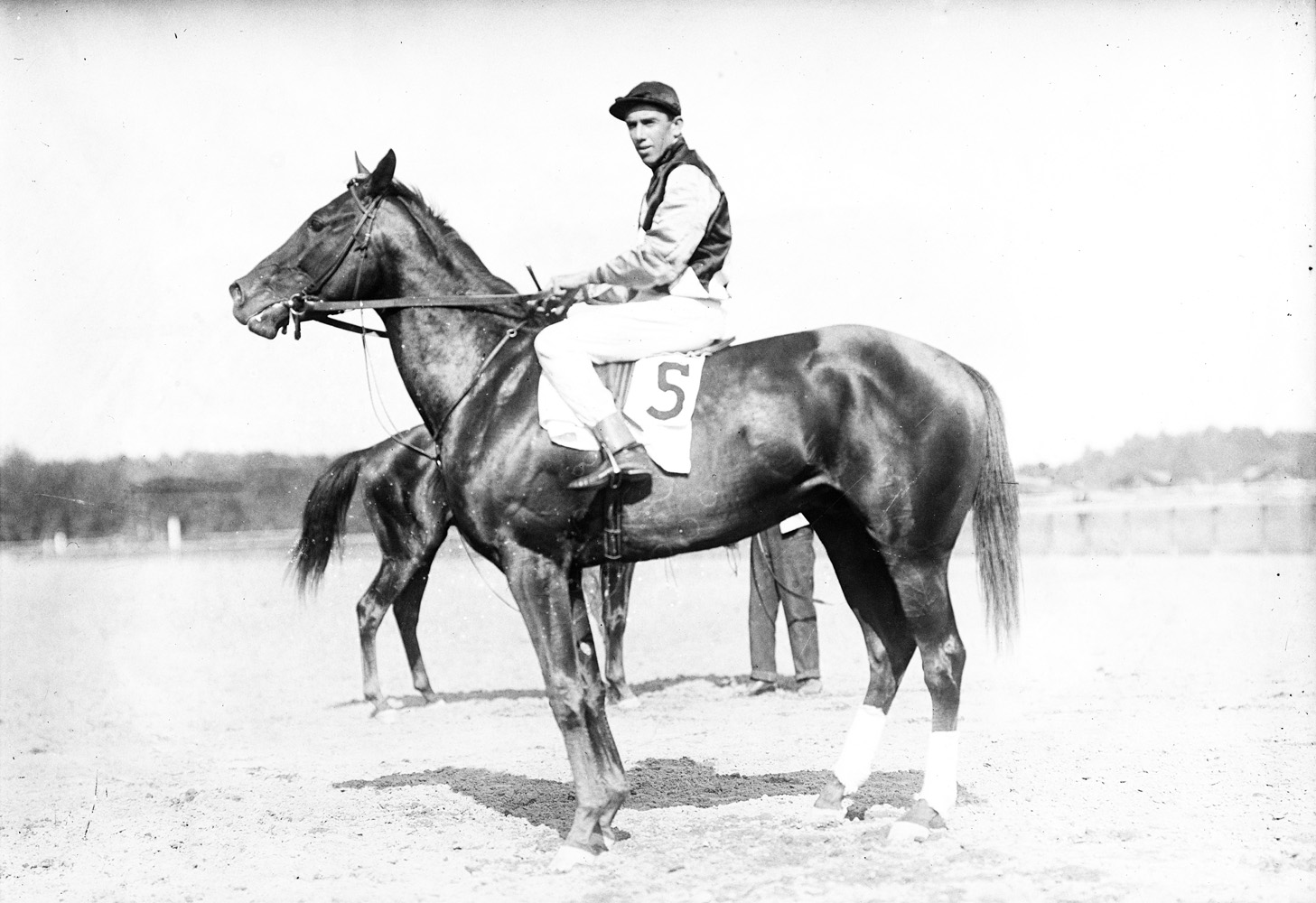 Carroll Shilling and Novelty at Saratoga, August 1910 (Keeneland Library Cook Collection)
