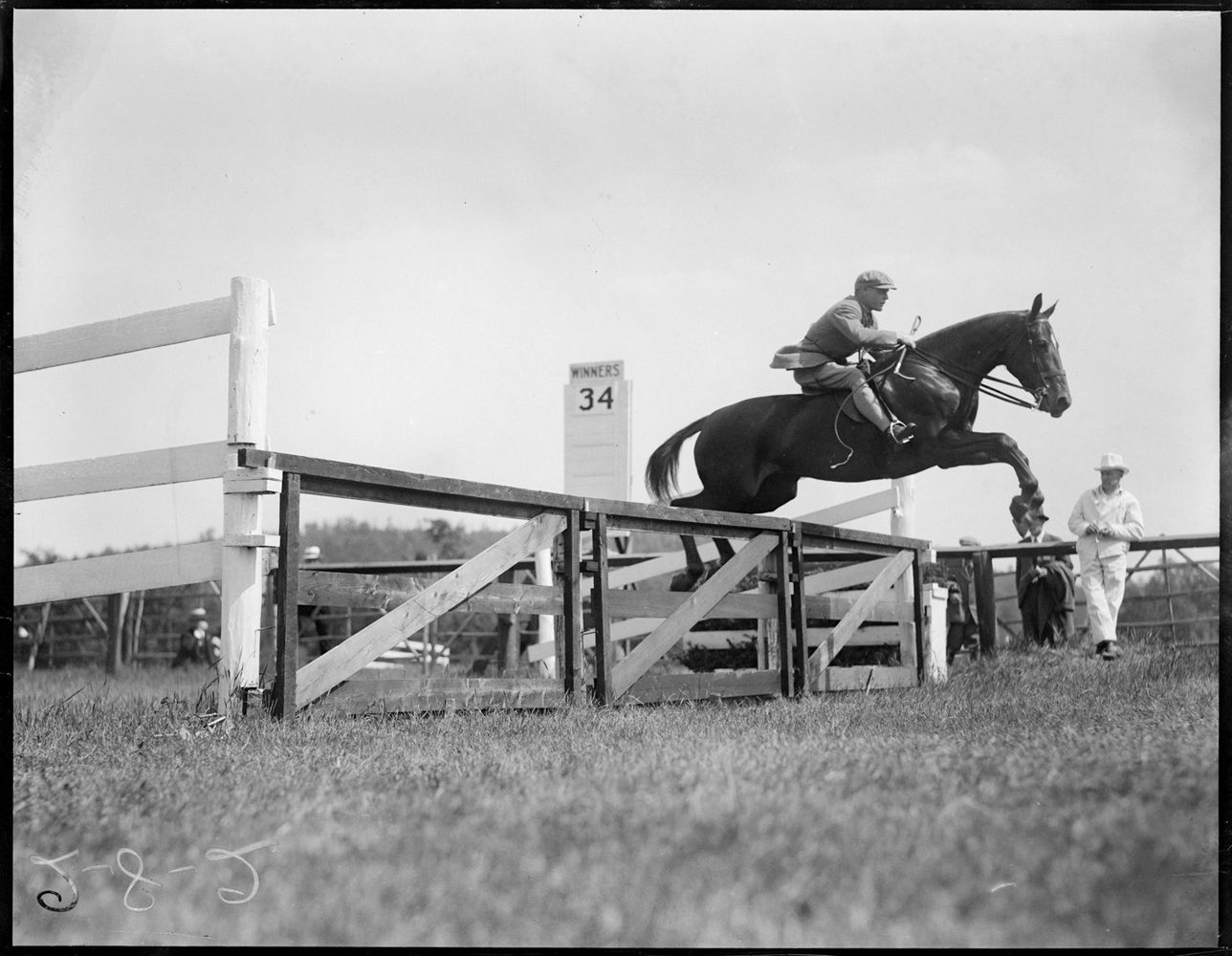 Bayard Tuckerman on Mrs. J. H. Howard's Irish Rose at the Millwood Hunt, June 1927 (Courtesy of the Boston Public Library, Leslie Jones Collection)