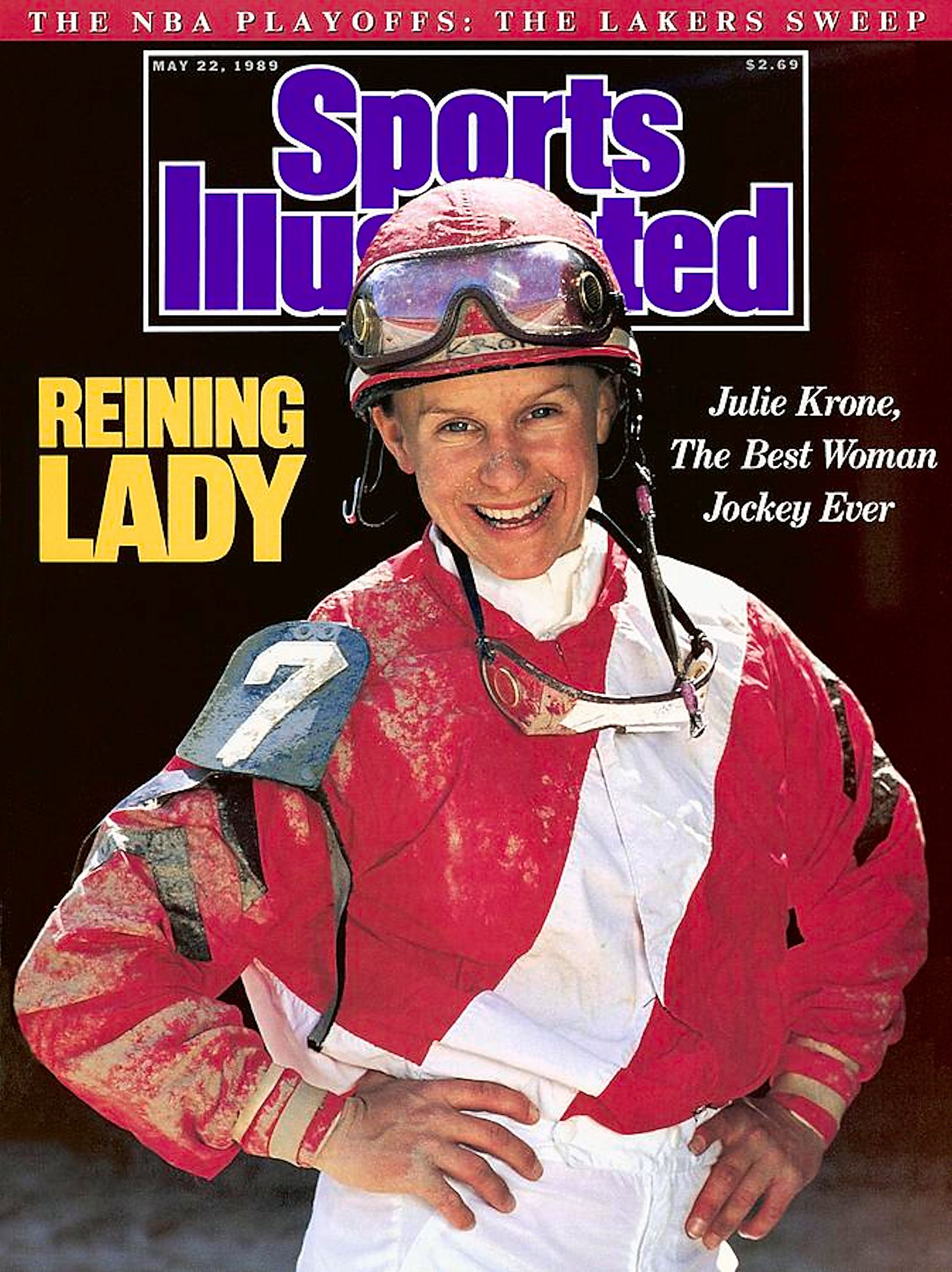 Julie Krone on the cover of "Sports Illustrated"
