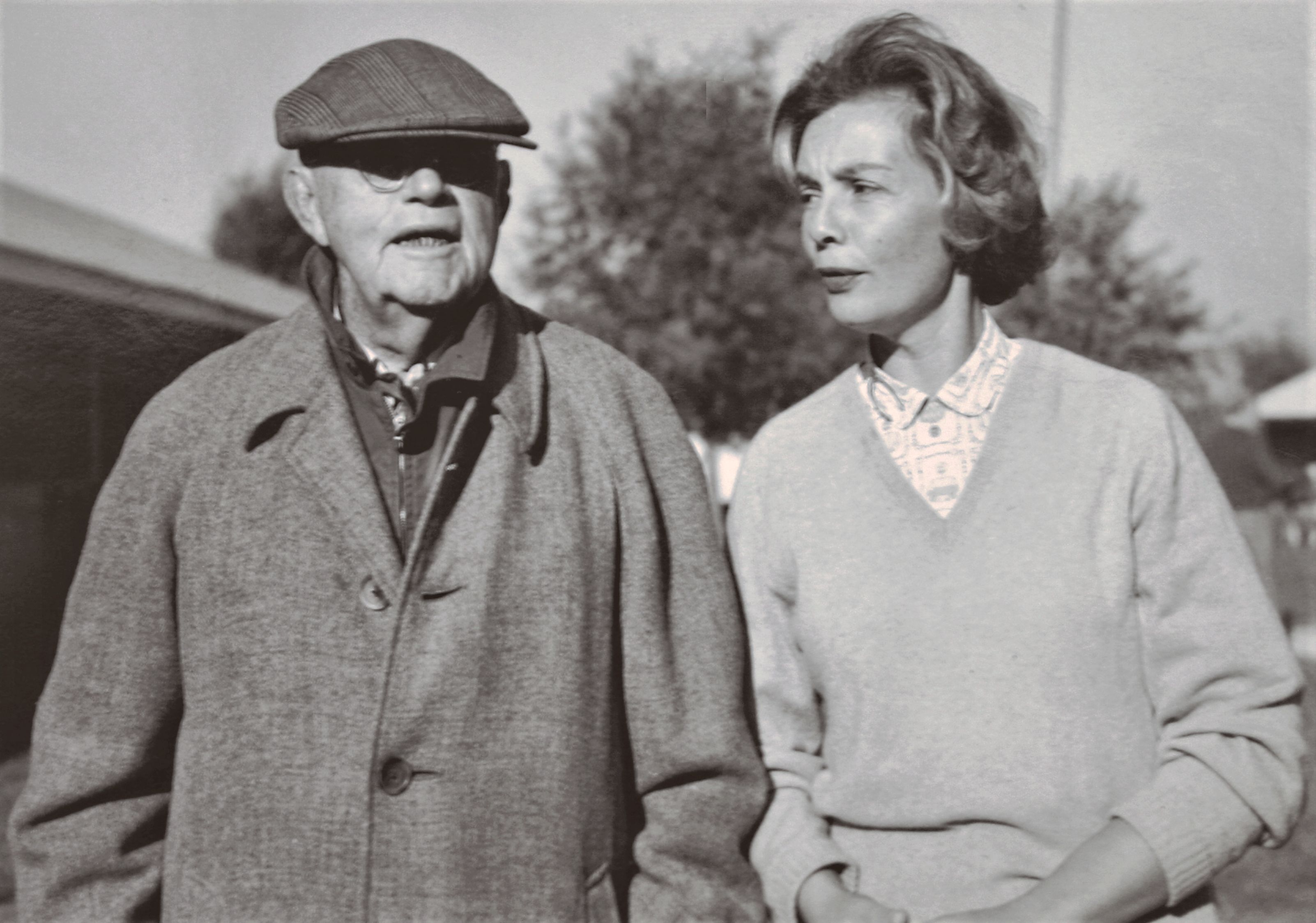Alice Headley Chandler with her father, Hal Price Headley (Keeneland Association)