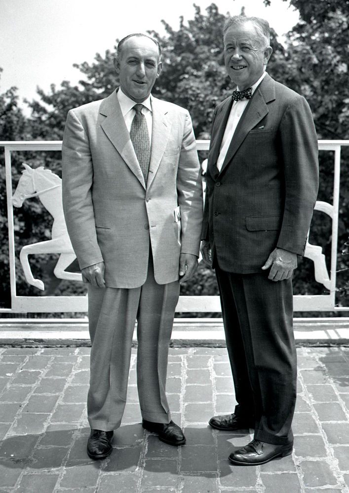J. A. Hayes and Christopher Chenery (Keeneland Library Morgan Collection)