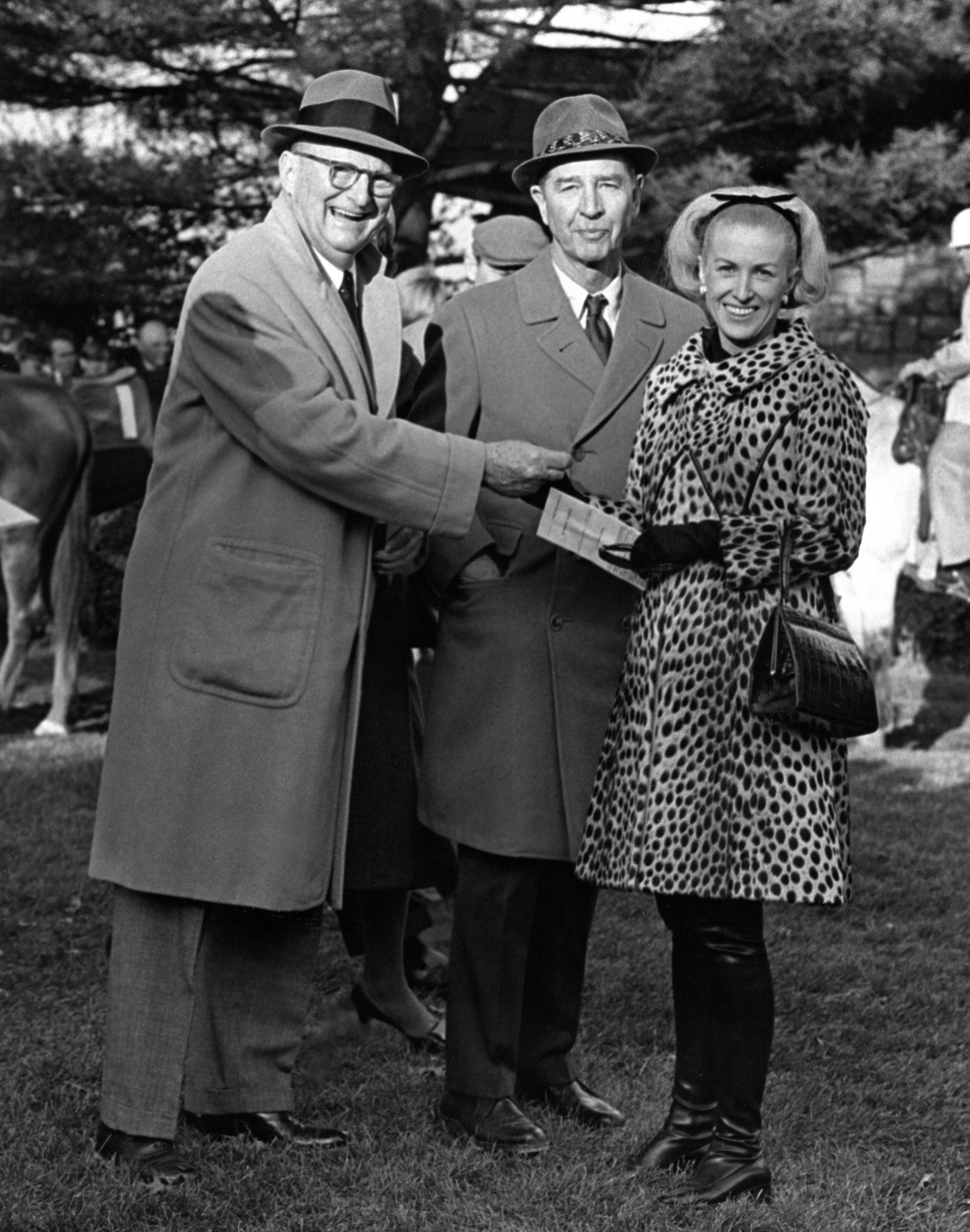 C. V. Whitney, middle, with Leslie Combs and Marylou Whitney (Keeneland Association)