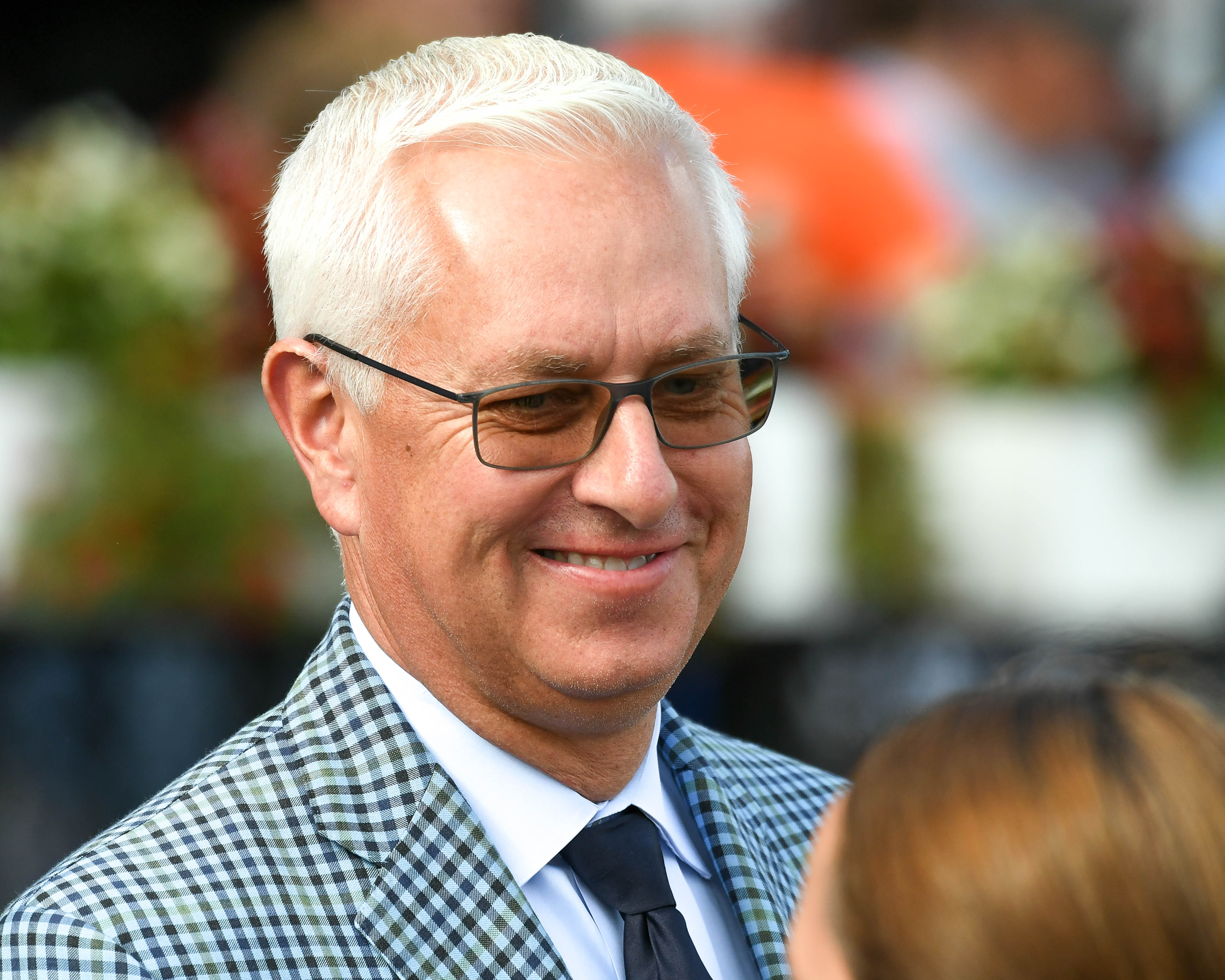 Todd Pletcher at Saratoga Race Course, 2019 (Bob Mayberger/Museum Collection)