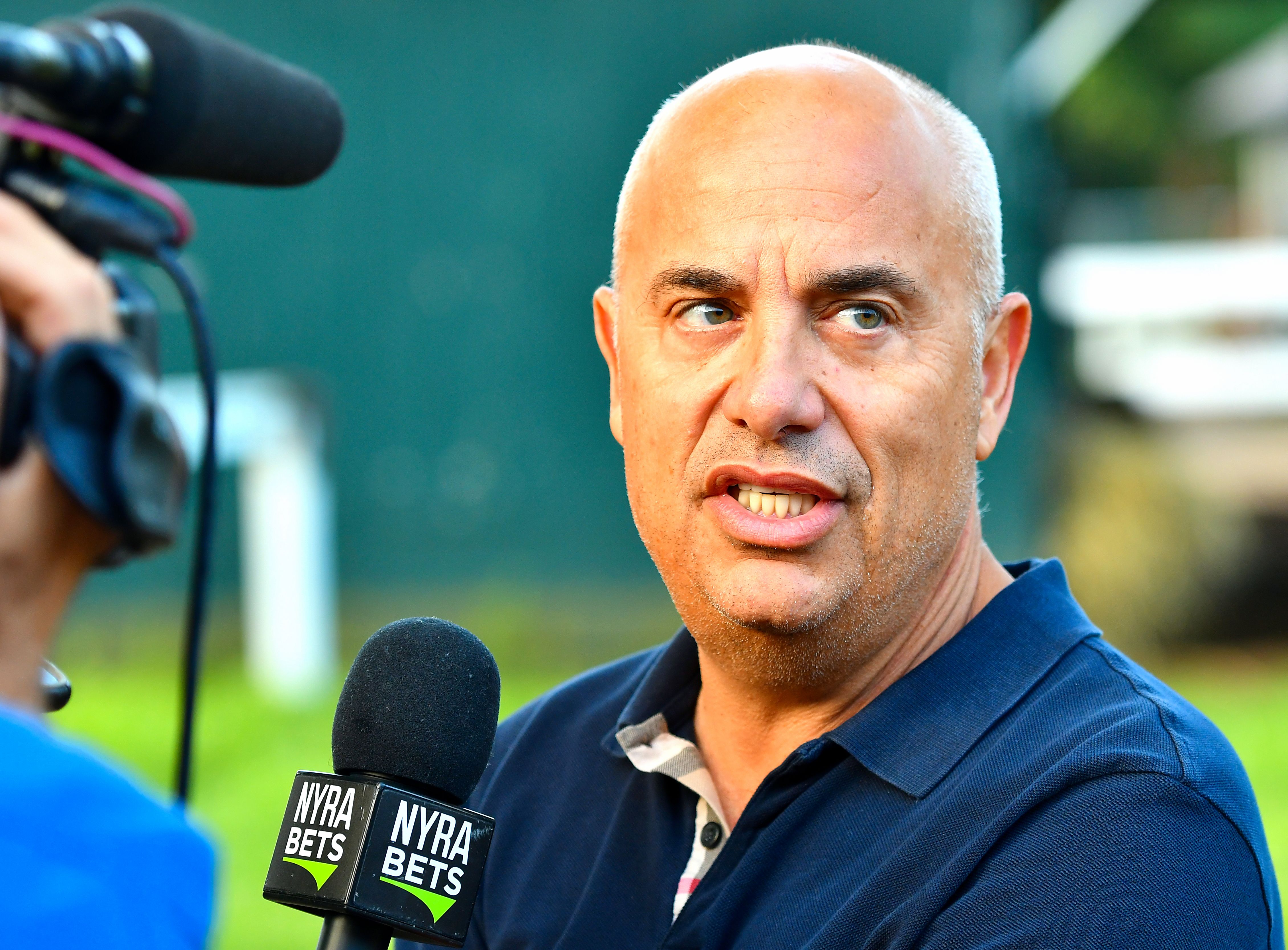 Mark Casse at Saratoga, August 2018 (Brien Bouyea)