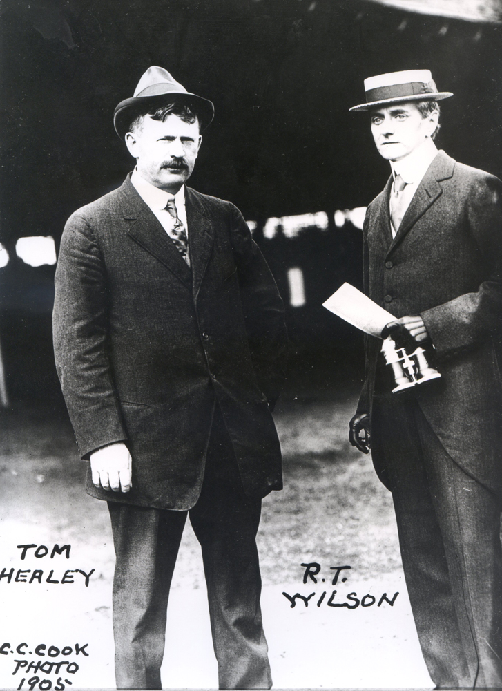 Tom Healey and R. T. Wilson in 1905 (C. C. Cook/Museum Collection)