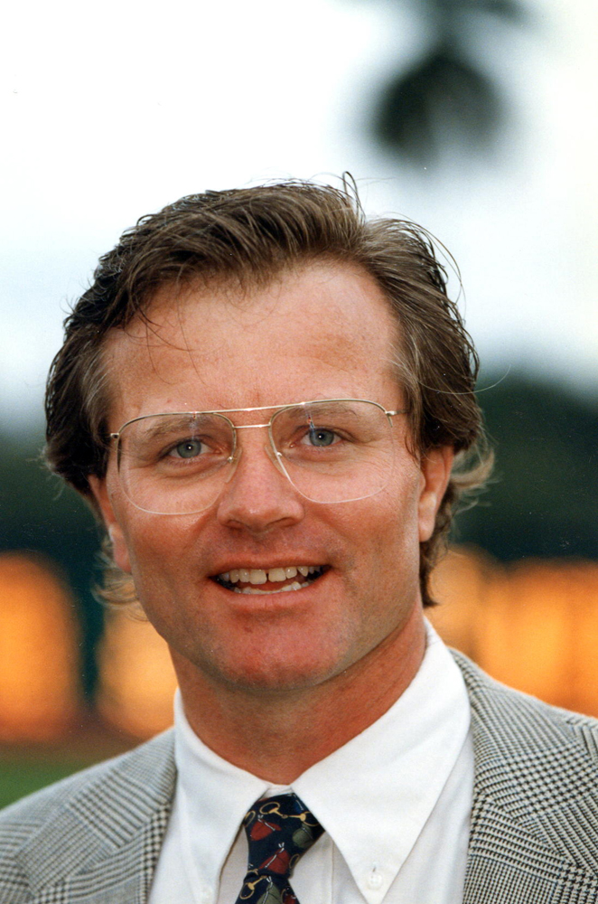 Bill Mott at Gulfstream Park, February 1996 (Barbara D. Livingston)