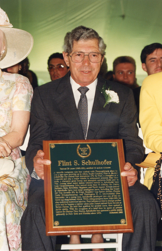 Scotty Schulhofer at his Hall of Fame induction in 1992 (Barbara D. Livingston/Museum Collection)